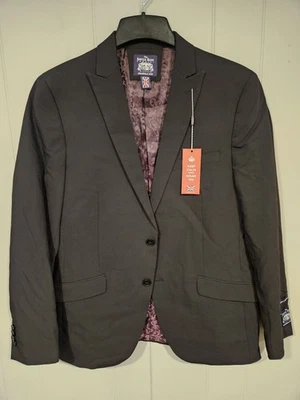 Saville Row Co Size 40R Brixton Brit Skinny Black Suit Coat Blazer Jacket NWT  - Image 1 of 4