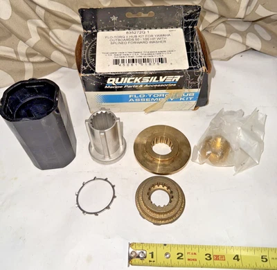 Kit de buje de hélice Quicksilver 835272Q1 Flo-Torg II Yamaha 50-100 HP barco yate Foto 1 de 4