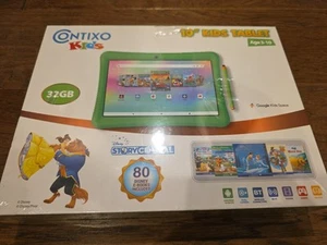 New & Sealed! Contixo K102 - 32GB Green 10 in. Kids Tablet + 80 Disney Ebooks - Picture 1 of 6