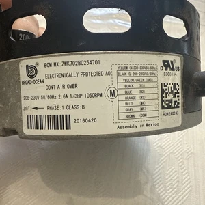 BROAD-OCEAN ZWK702B5388701 KMSAH013A05 ECM Motormodul nur 208-230V 1/2PS E288 - Bild 1 von 5