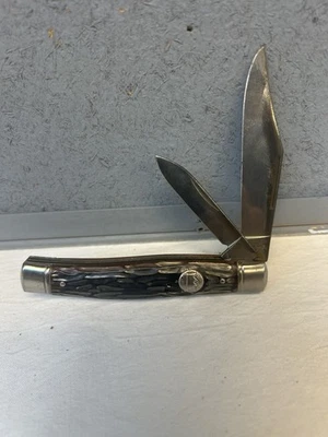 Vintage Imperial Kamp King Folding Knife / Two Blades / USA / Good Shape!  - Image 1 of 4