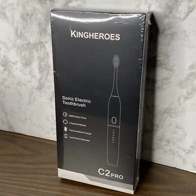 KingHeroes Sonic Electric Toothbrush C2 Pro NIP 2min Timer 4 Settings - Image 1 of 4
