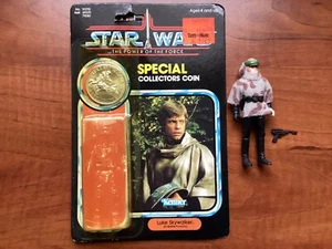 Vintage KENNER Star Wars LUKE in BATTLE PONCHO Endor POTF 1985 mit Münze & Karton - Bild 1 von 14