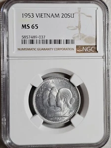 Vietnam 20 Su 1953 NGC MS 65 - Picture 1 of 2