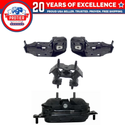 Enigne Motor & Trans Mount Set 4PCS for 1997 - 2005 Buick Century 3.1L Replaces Foto 1 de 4