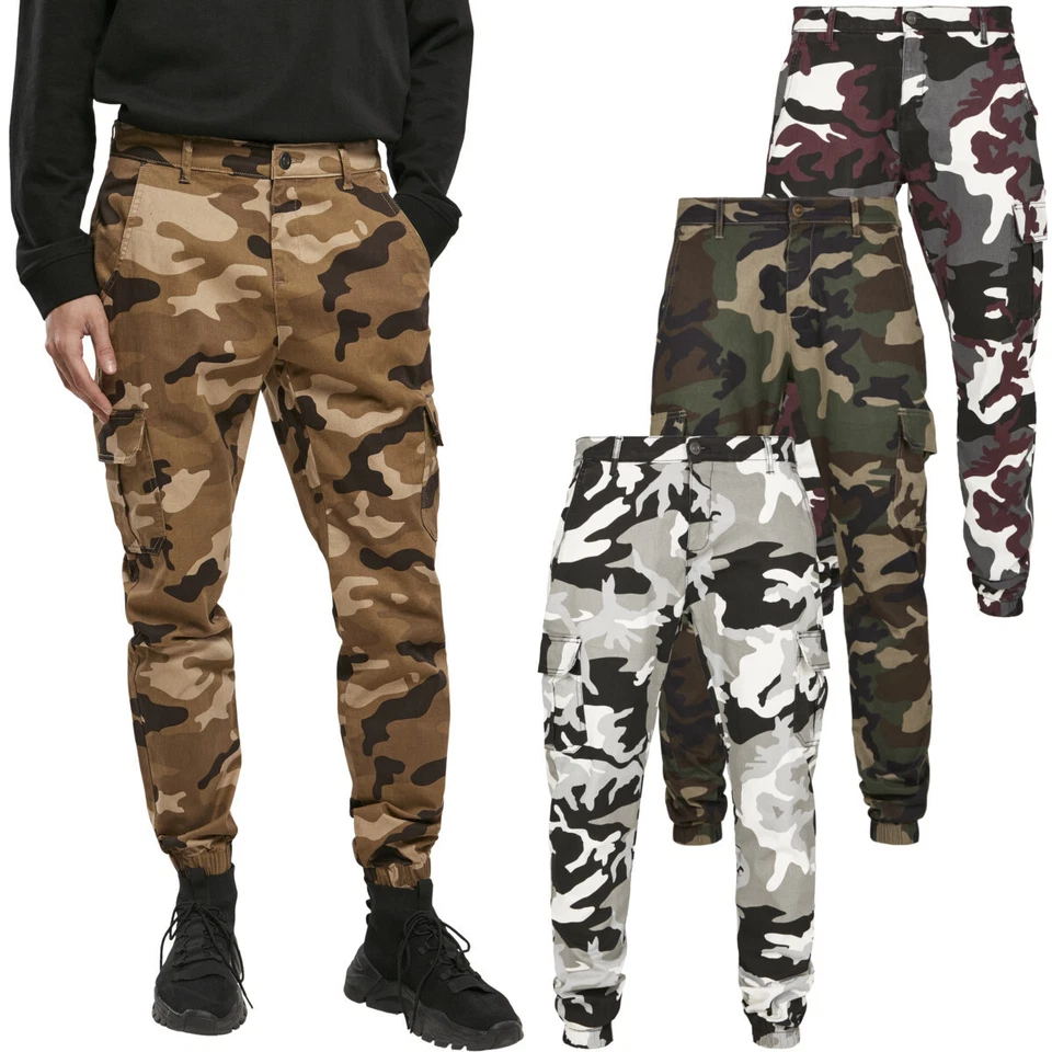 Urban Classics Pantalons De Jogging Cargo Camouflage Pour Hommes -38 - Photo 1/1