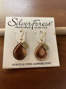 Silver Forest Handcrafted Earring surgical steel Ear wire Made in the USA Pretty