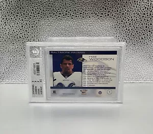 2000 Pacific Revolution Rod Woodson Game Worn Jersey Ravens # 75/1145 BGS 8π₯ - Picture 1 of 2
