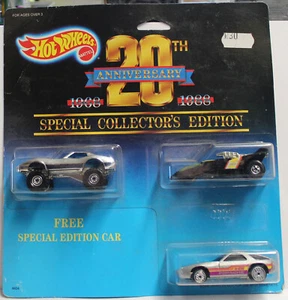 Hot Wheels 20th Anniversary Special Edition 3 Pack Silver corvette nice 1987 - Picture 1 of 1