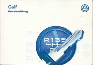 VW   GOLF 3  Betriebsanleitung 1996 Bedienungsanleitung  Handbuch Bordbuch  BA - Picture 1 of 1