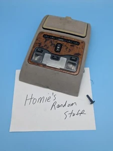 98-03 Jaguar XJ8 Upper Console Cloth with Wood Dome Light Genuine OEM - Picture 1 of 13