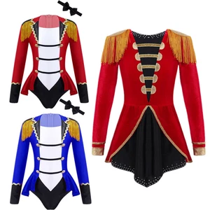 Kid Girls Circus Ringmaster Leotard Costume Halloween Cosplay Fancy Dress Up AU - Picture 1 of 40