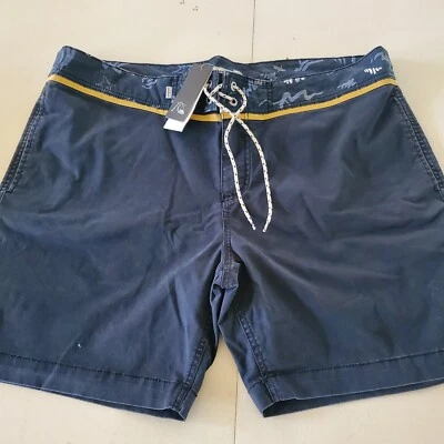 NUEVO HOMBRE TALLA 40 AZUL MARINO QUIKSILVER STREET BAÚL ESTAMPADO TABLA SHORTS Foto 1 de 4