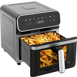 iceagle Heißluftfritteuse AF-619A Heissluftfritteuse 6,7L mit Sichtfenster