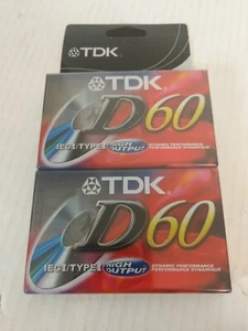 TDK IEC I/Typ 1 D60 Dynamic Performance 60-Minuten Kassette 2er-Pack - Bild 1 von 2