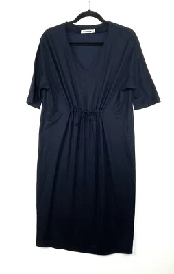 Vestido Jil Sander Para Mujer Italiano Talla 38 (XS) Azul Marino Cambio Cordón Frontal Usado en Excelente Condición Foto 1 de 4