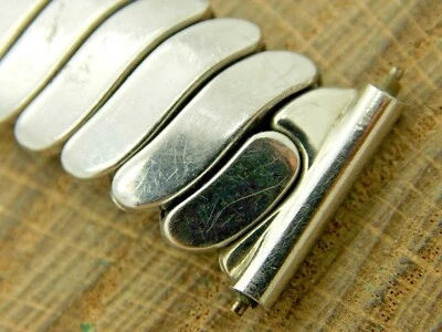 Vintage Flex-Let Pre-Owned Expansion Watch Band 16mm Stainless Steel Bracelet - Image 1 of 3