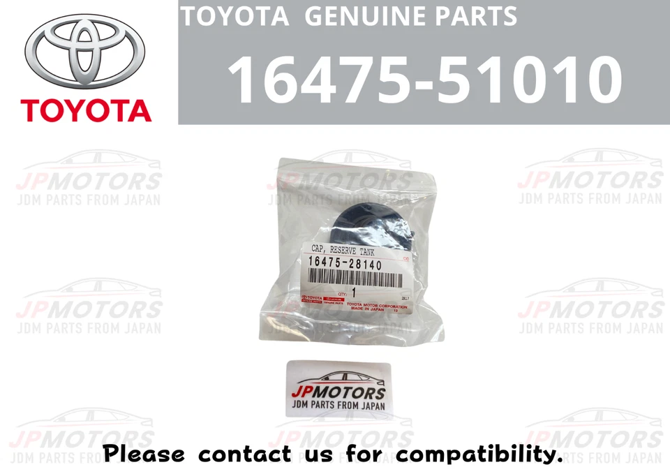 TOYOTA Genuine RAV4 LS460 Radiator Coolant Recovery Tank Cap 16475-51010 New - Image 1 of 4