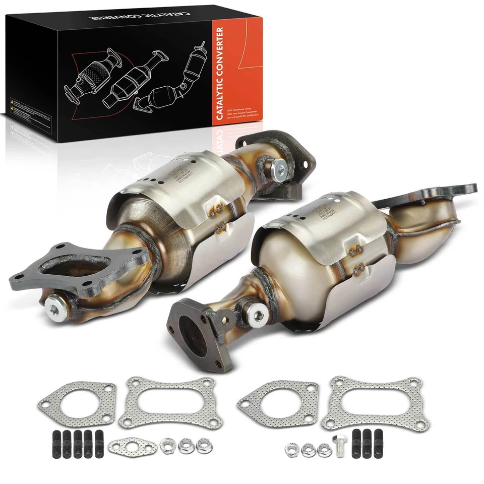 2x Convertidor catalítico delantero para Honda Accord 2008-2017 Odyssey Acura MDX RL TL Foto 1 de 4
