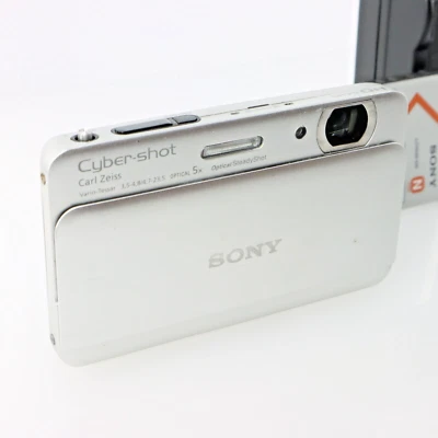 【 Multi Linguale 】 Sony Cyber-Shot DSC-TX55 Argento Rosa 16.2MP Digitale Camera - Immagine 1 di 4