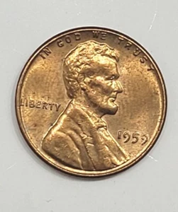 1959 Lincoln Penny No Mint Mark Ddo - Picture 1 of 11