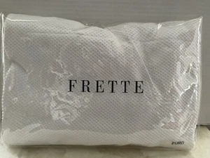 Frette NET Euro Cuscino Decorativo Finta Jacquard Bianco NOS 100% Cotone Portogallo - Foto 1 di 9