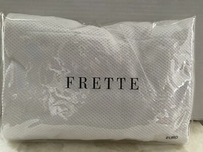 Almohada decorativa Frette NET Euro Jacquard blanco NOS 100 % algodón Portugal Foto 1 de 4