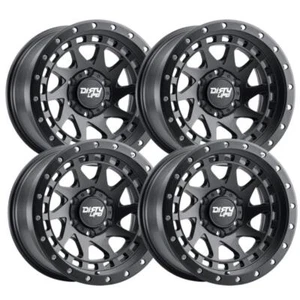 (Set-4) Dirty Life Enigma Pro 17x9 5x127 -38mm Matte Black Wheels Rims 17 Inch - Picture 1 of 4