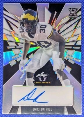 2022 Leaff DAXTON HILL RC #BA-DH1 Valiant Auto /5 Cincinnati Bengals - Image 1 of 2