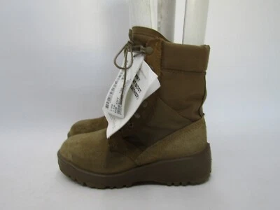 Botas de combate militares tácticas con cordones de gamuza tostadas talla 5,5 W para hombre Foto 1 de 4
