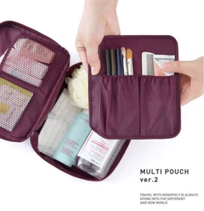 Travel Cosmetic Make up Toiletry Case Wash Bag Organizador Pouch Vanity UK VENDEDOR - Imagen 1 de 18