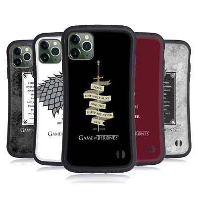 OFFICIAL HBO GAME OF THRONES GRAPHICS HYBRID CASE FOR APPLE iPHONES PHONES - Image 1 of 4
