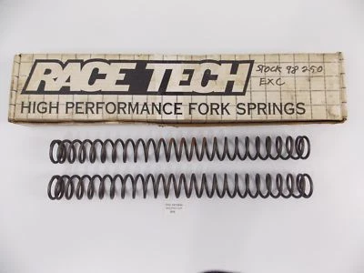OEM 1998 KTM 250 EXC FRONT FORK SUSPENSION STOCK SPRINGS L=450mm - Image 1 of 2