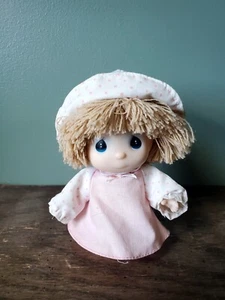 Precious Moments Hi Babies Girl Doll Enesco Pink Dots 5” 1989 - Picture 1 of 8
