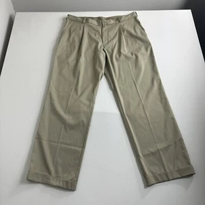 Nike Golf Chino Pants Khaki Pleated Front Mens Size 36x30 Casual 848270-235 - Picture 1 of 8