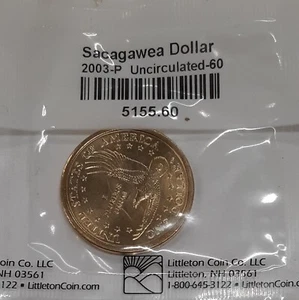 2003-P Sacagawea Dollar Coin - UNC in Littleton Packaging - Picture 1 of 2