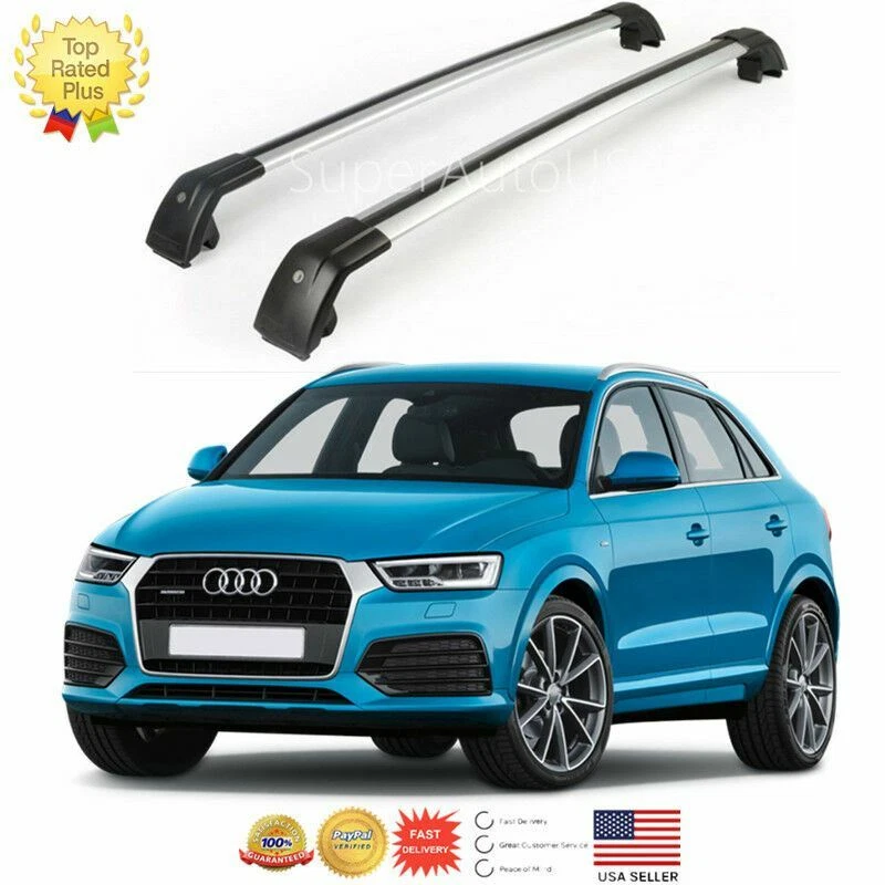 Верхний багажник на крышу подходит для 2013–2018 Audi Q3 багажная перекладина поперечная штанга - Изображение 1 из 4