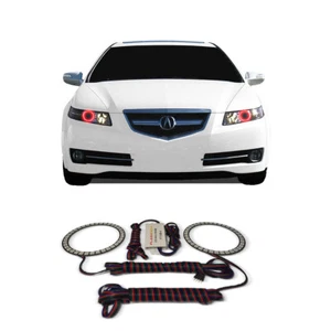 Kit de halo de faros de ojo de ángel rojo brillante para Acura TL 04-08 - Imagen 1 de 3
