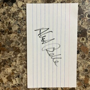 Albert Belle Signed 3x5 Index Card 5x All-Star 1993-1997, Guardians HOF - Picture 1 of 1