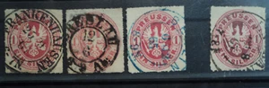 DN AD Preußen (1861) 16 a 3 Stück und 16 b 1 Stück gestempelt .. MW: mind. 26.- - Bild 1 von 1