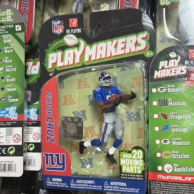 "Figura posable Victor Cruz 2012 de los NY Giants McFarlane Toys NFL Playmakers" Foto 1 de 4