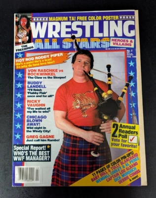 Vintage February 1986 Wrestling All Stars Heroes & Villains  Rowdy Roddy Piper Foto 1 de 3