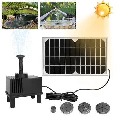5W Solar Pumpe Teichpumpe Solarpumpe Wasserbrunnen Gartenteich Springbrunnen DE - Bild 1 von 4