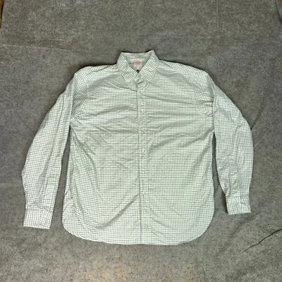 Vintage Brooks Brothers Mens Shirt 16.5 33 White Green Purple Dress USA Madison - Image 1 of 4