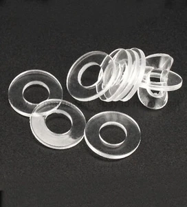 Kunststoff PVC Polyvinylchlorid Transparente Unterlegscheibe M2 M3 M4 M5 M6-M16 - Bild 1 von 12