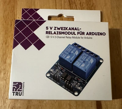 TRU COMPONENTS 5V 2-CHANNEL RELAY MODULE FOR ARDUINO - Photo 1/3