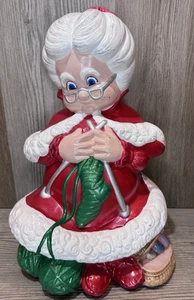 Vintage Mrs. Claus Stricken 13" Atlantic Keramikform Figur handbemalt 1982 - Bild 1 von 8