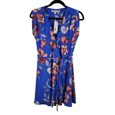 NUEVO CON ETIQUETAS Yumi Kim SEDA Estampado Floral Vestido Envolvente Sin Mangas Fiesta Cóctel Vestido XS Foto 1 de 4
