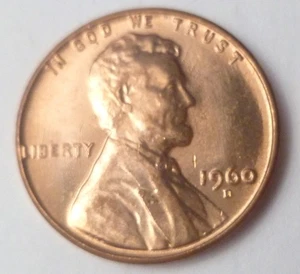 Centavo Lincoln 1960 D fecha pequeña brillante sin circular moneda BU ENVÍO GRATUITO - Imagen 1 de 2