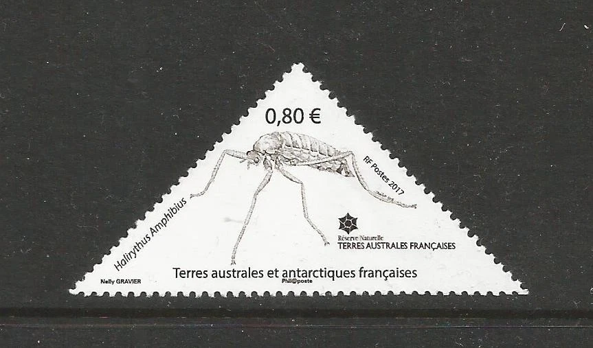 FRENCH ANTARCTIC 2017 MOSQUITO INSECT.  MINT NEVER HINGED. - Image 1 of 1